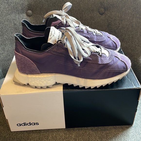 Adidas Tech Purple Crystal White SL 7600 Lifestyle Running Sneaker - Picture 4 of 11
